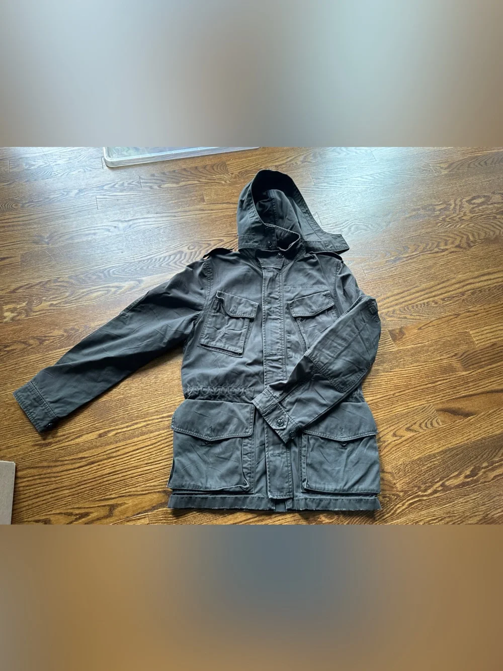 J. Crew Men's Garrison Military Field Jacket - Dark gray heavyweight